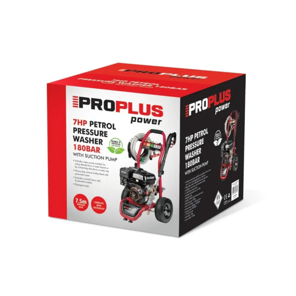 ProPlus 7hp Petrol Washer & Pump 180 Bar with Detergent Tank - FREE DELIVERY