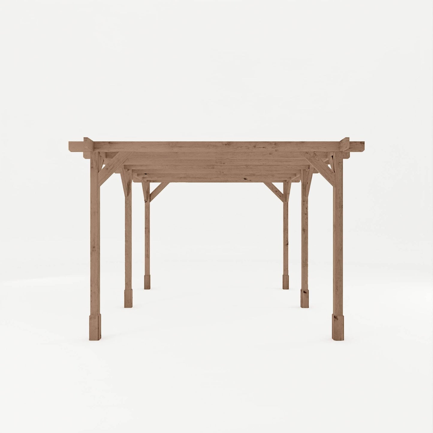 Mercia 13 x 10 (3.0m x 4.0m) Traditional Pressure Treated Wooden Pergola