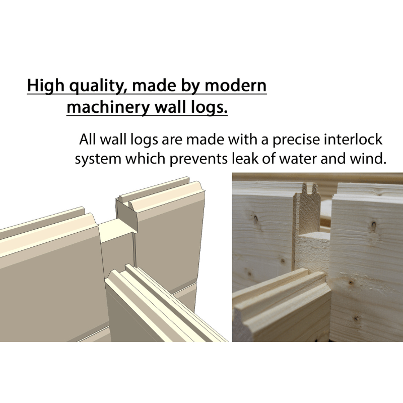 Shire Nuuk 16 x 13 44mm Log Cabin