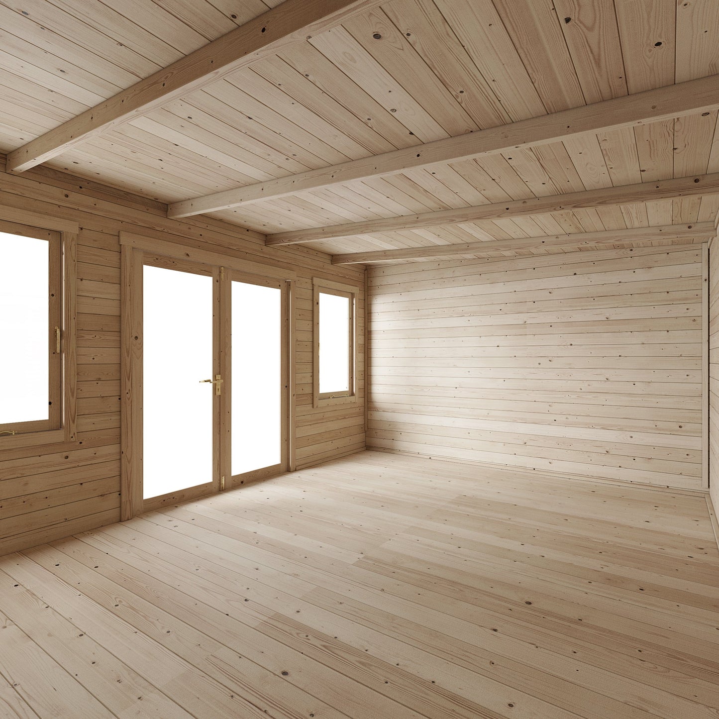 Store More Ashley Pent Log Cabin Garden Room - 4.5m x 3.5m