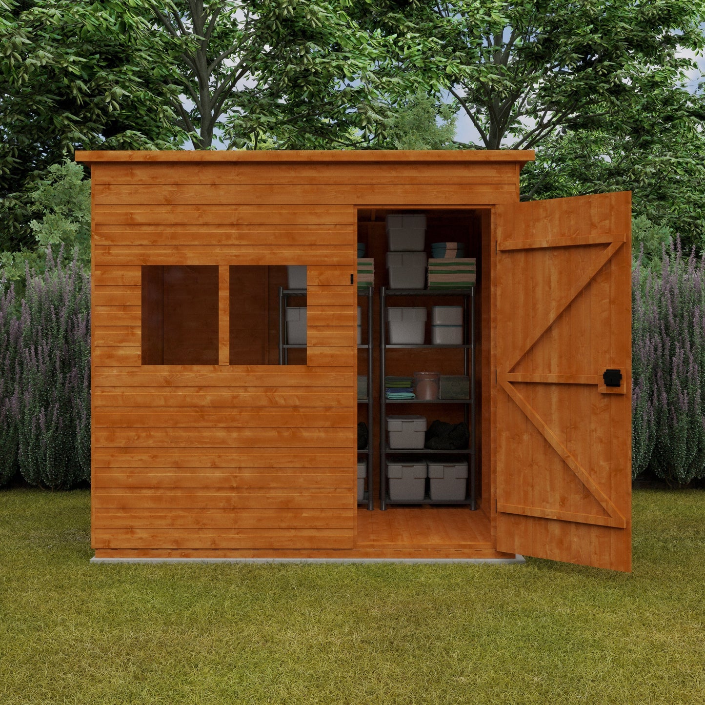 Wildlands 8 x 8 Deluxe Pent Shiplap Shed