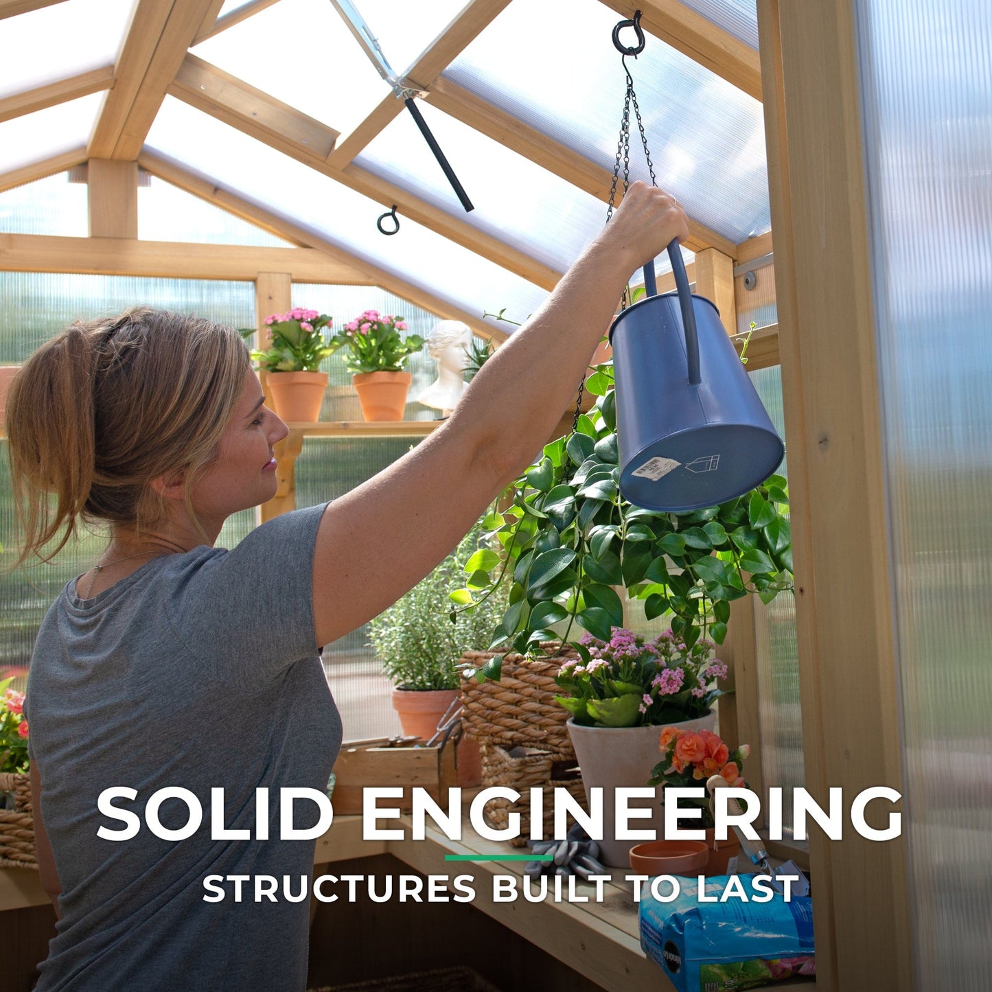 Yardistry 6.7ft x 9.7ft (2.3m x 2.9m) Meridian Greenhouse