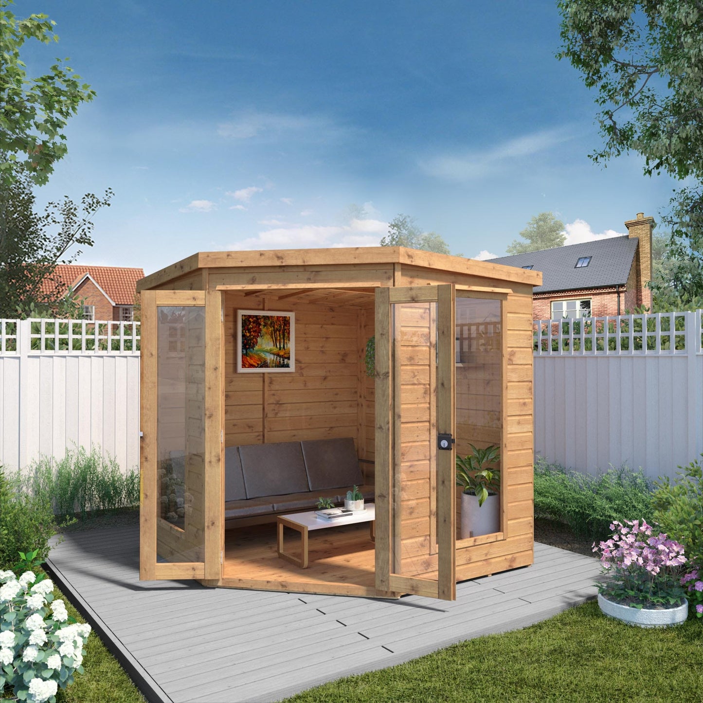 Mercia 7x7 Premium Corner Summerhouse