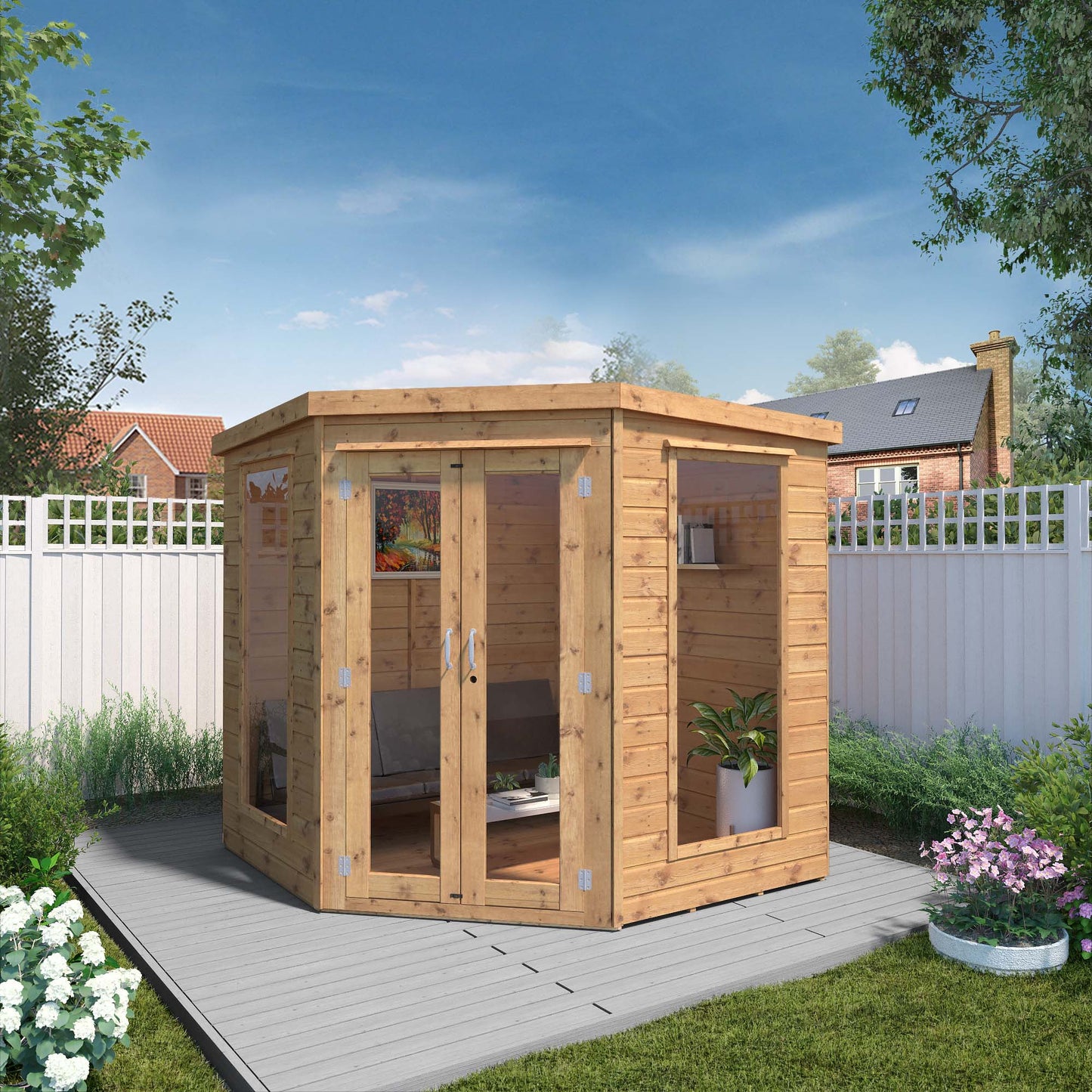 Mercia 7x7 Premium Corner Summerhouse
