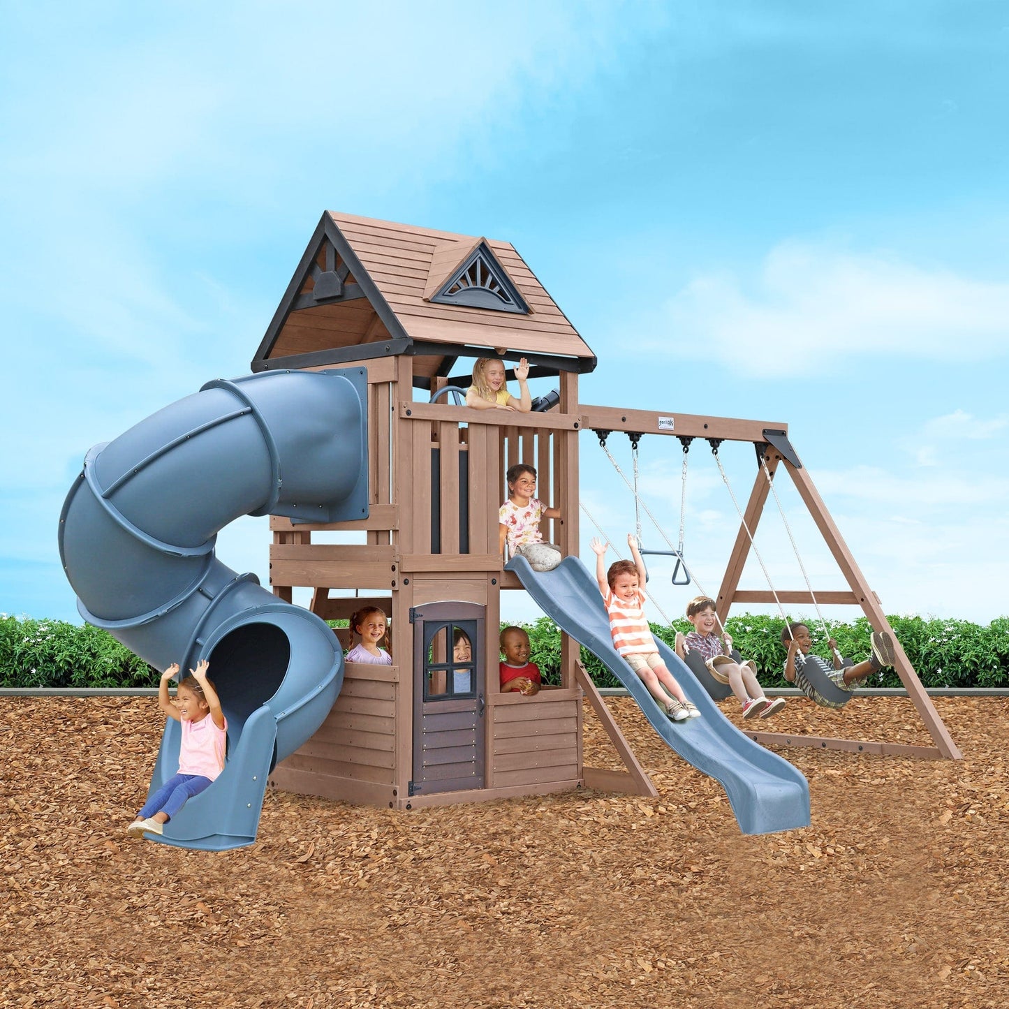 Mountain Peak Wooden Climbing Frame