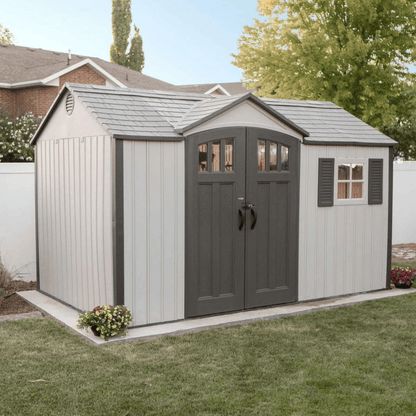 Lifetime 12.5x8 Heavy Duty Plastic Garden Shed