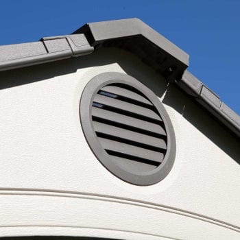 Lifetime 8 x 7.5 Plastic Shed Complete with Accessories (Special Edition)