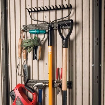 Lifetime 8 x 7.5 Plastic Shed Complete with Accessories (Special Edition)