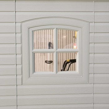 Lifetime 8 x 7.5 Plastic Shed Complete with Accessories (Special Edition)