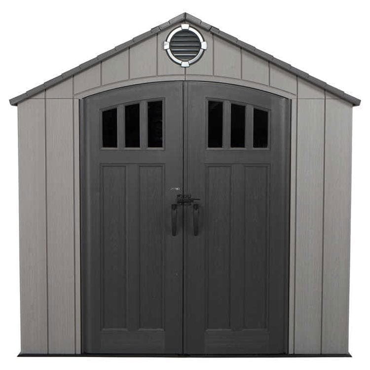 Lifetime 8 x 7.5 Plastic Shed Complete with Accessories (Special Edition)