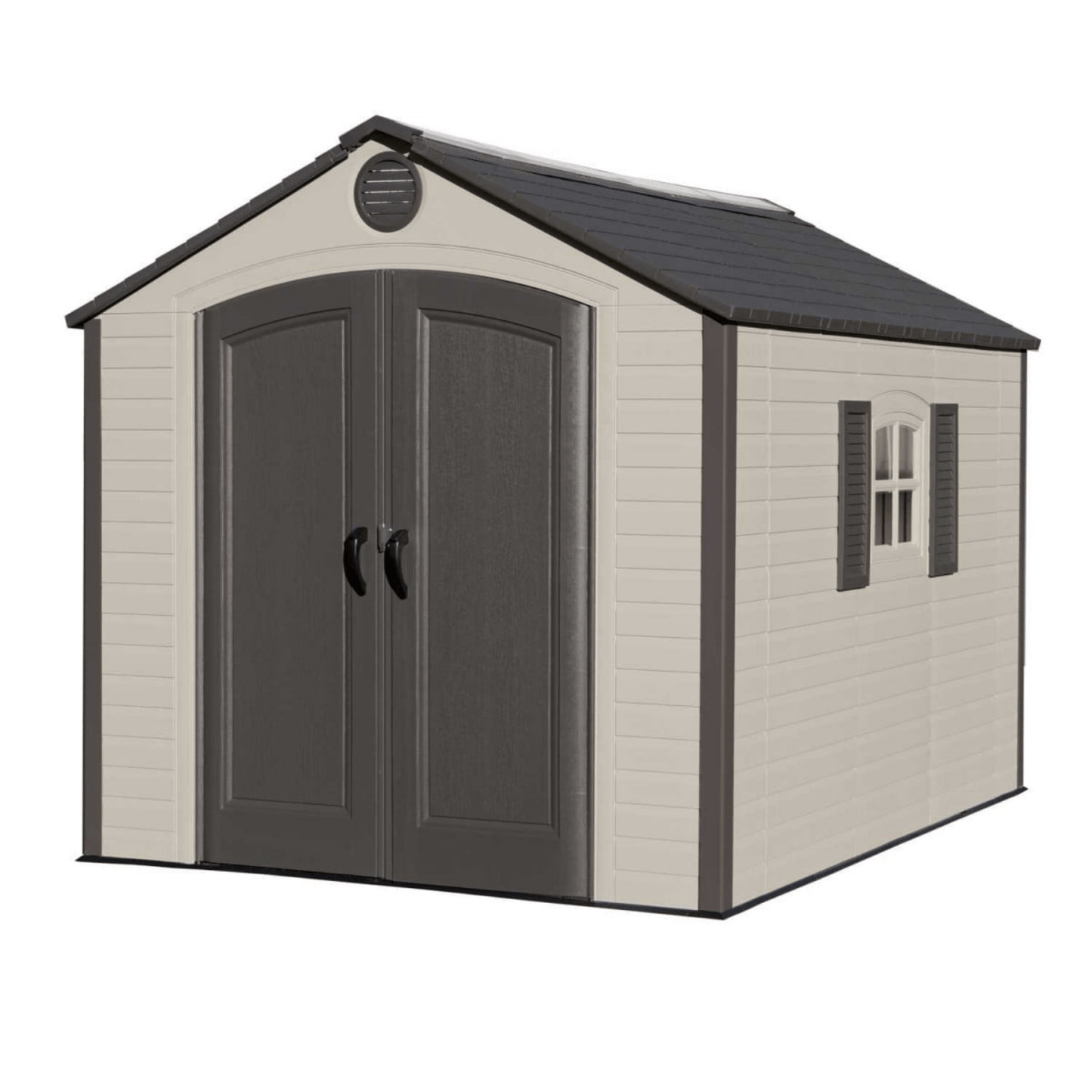 Lifetime 8 x 10 Special Edition Heavy-Duty Apex Plastic Shed