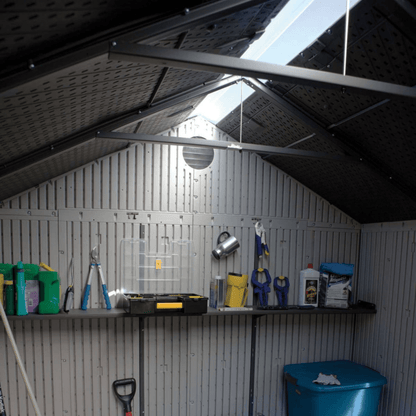 Lifetime 8 x 10 Special Edition Heavy-Duty Apex Plastic Shed