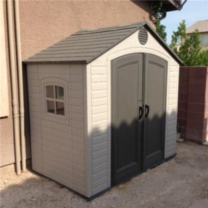Lifetime 8x5ft Heavy Duty Plastic Garden Shed