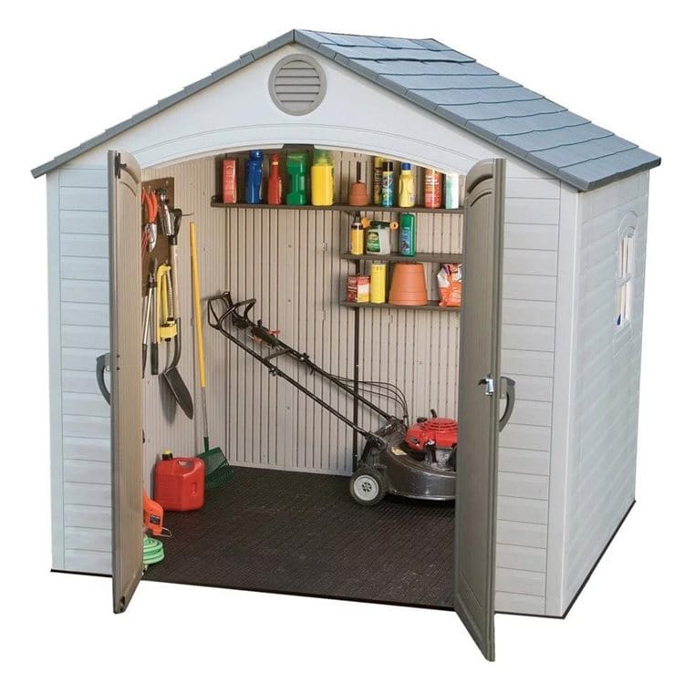 Lifetime 8x5ft Heavy Duty Plastic Garden Shed