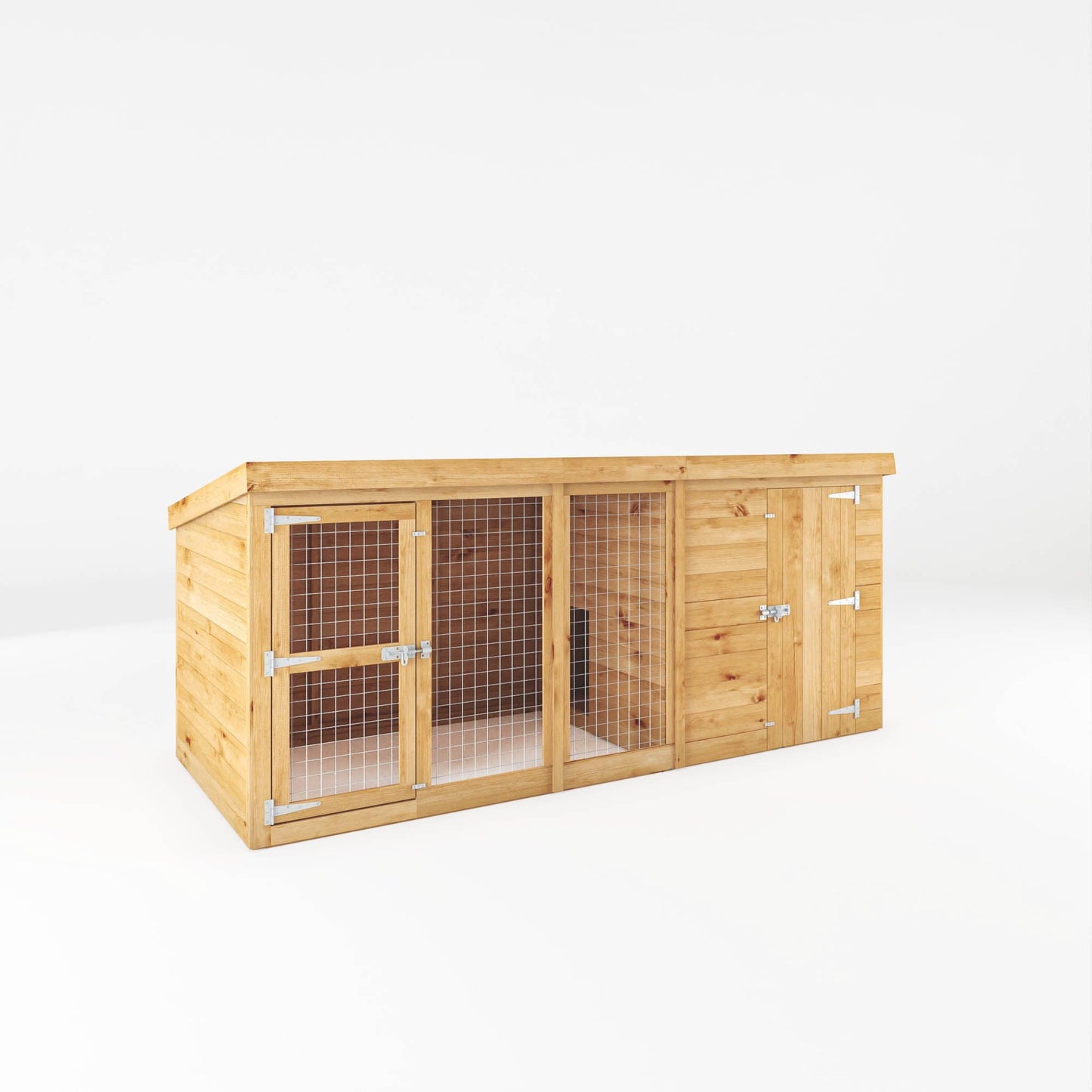 Mercia 10x4 Pent Berkshire Dog Kennel & Run
