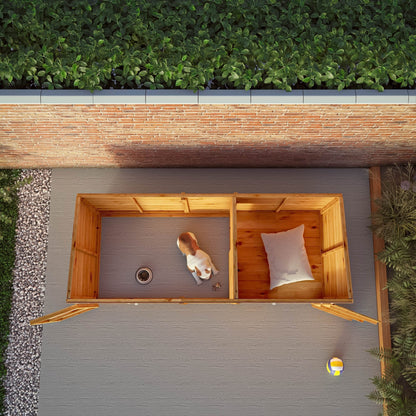 Mercia 10x4 Pent Berkshire Dog Kennel & Run