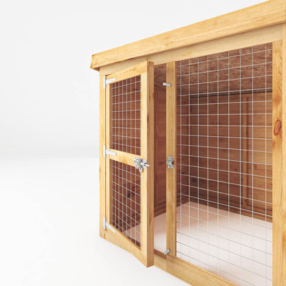 Mercia 10x4 Pent Berkshire Dog Kennel & Run