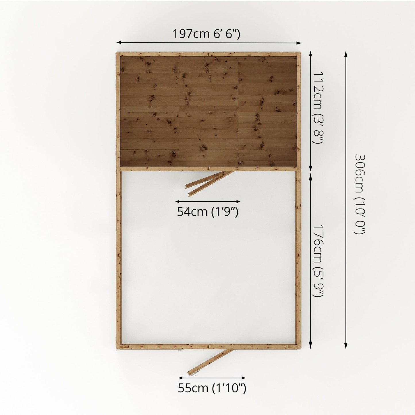 Mercia 10 x 6 Staffordshire Apex Dog Kennel & Run
