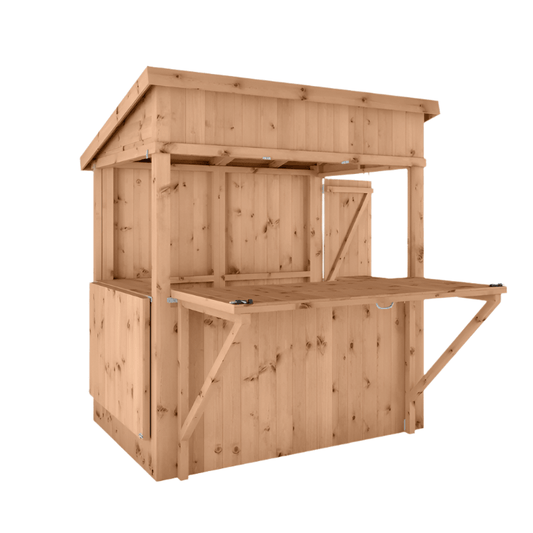 Mercia 6 x 4 Premium Pressure Treated Garden Bar With Shutters