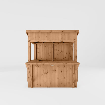 Mercia 6 x 4 Premium Pressure Treated Garden Bar With Shutters