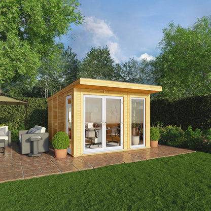 Mercia 3m x 4m The Edwinstowe Insulated Garden Room with White UPVC