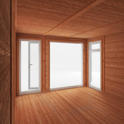 Mercia 3m x 4m The Edwinstowe Insulated Garden Room with White UPVC