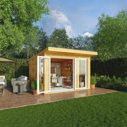 Mercia 3m x 4m The Edwinstowe Insulated Garden Room with White UPVC