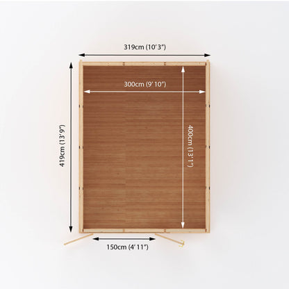 Mercia Sherwood Edwinstowe 3m x 4m Insulated Garden Room