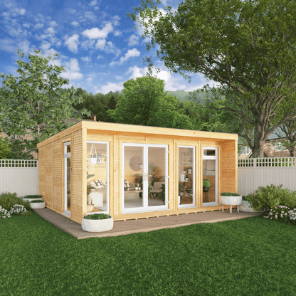 Mercia The Creswell 5m x 4m Insulated Garden Room with White UPVC