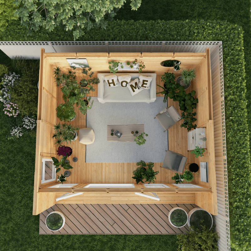 Mercia The Creswell 5m x 4m Insulated Garden Room with White UPVC