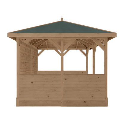 Mercia 10 x 13 (3m x 4m) Pressure Treated Traditional Gazebo with Side Panels