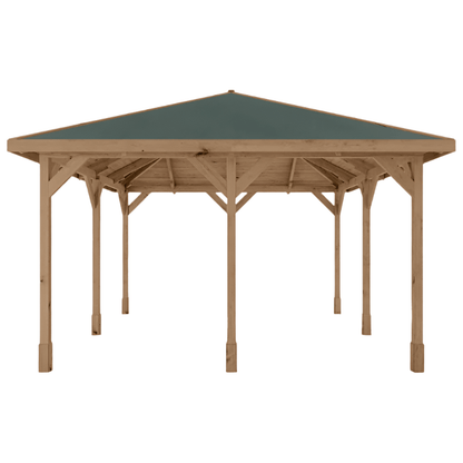 Mercia 13 x 13 (4m x 4m) Pressure Treated Traditional Gazebo