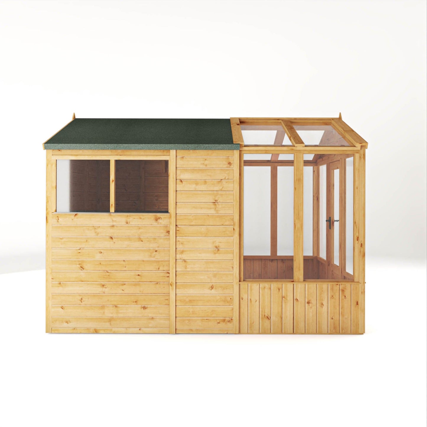 Mercia 10 x 6 Premium Woodsman Apex Styrene Combi Greenhouse