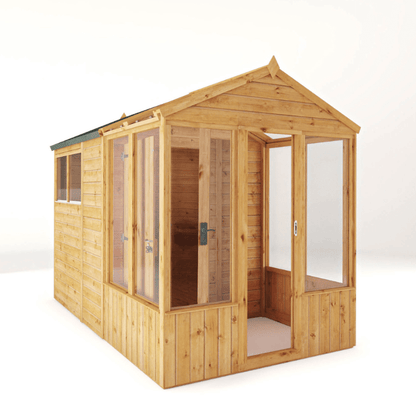 Mercia 10 x 6 Premium Woodsman Apex Styrene Combi Greenhouse