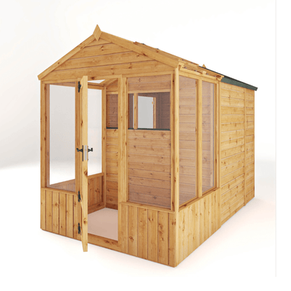 Mercia 10 x 6 Premium Woodsman Apex Styrene Combi Greenhouse