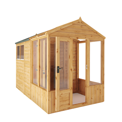Mercia 10 x 6 Premium Woodsman Apex Styrene Combi Greenhouse
