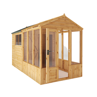 Mercia 12 x 6 Premium Woodsman Apex Styrene Combi Greenhouse