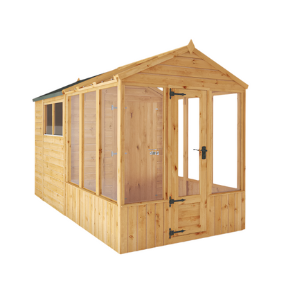 Mercia 12 x 6 Premium Woodsman Apex Styrene Combi Greenhouse