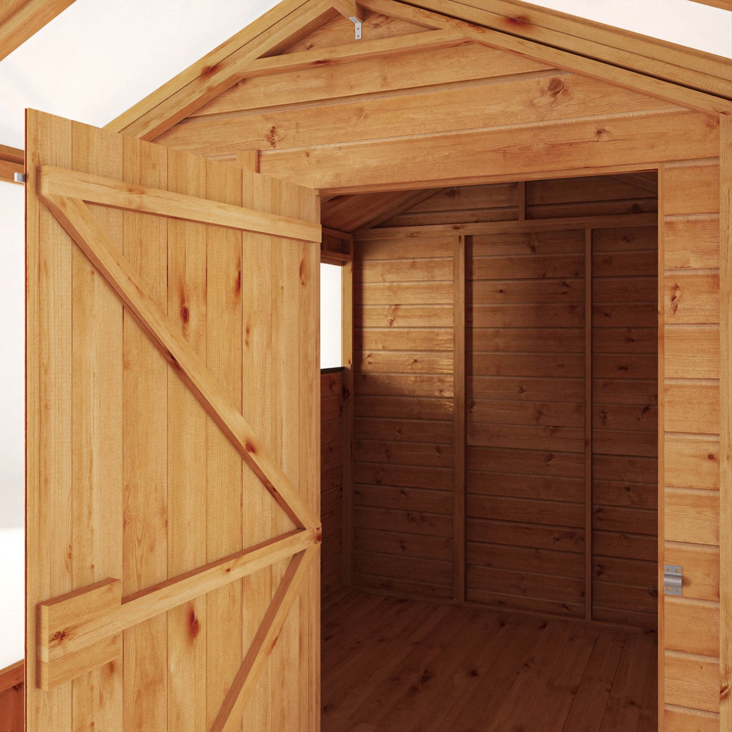 Mercia 12 x 6 Premium Woodsman Apex Styrene Combi Greenhouse