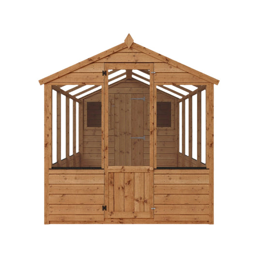 Mercia 12 x 6 Tongue and Groove Combi Greenhouse and Wooden Storage Shed