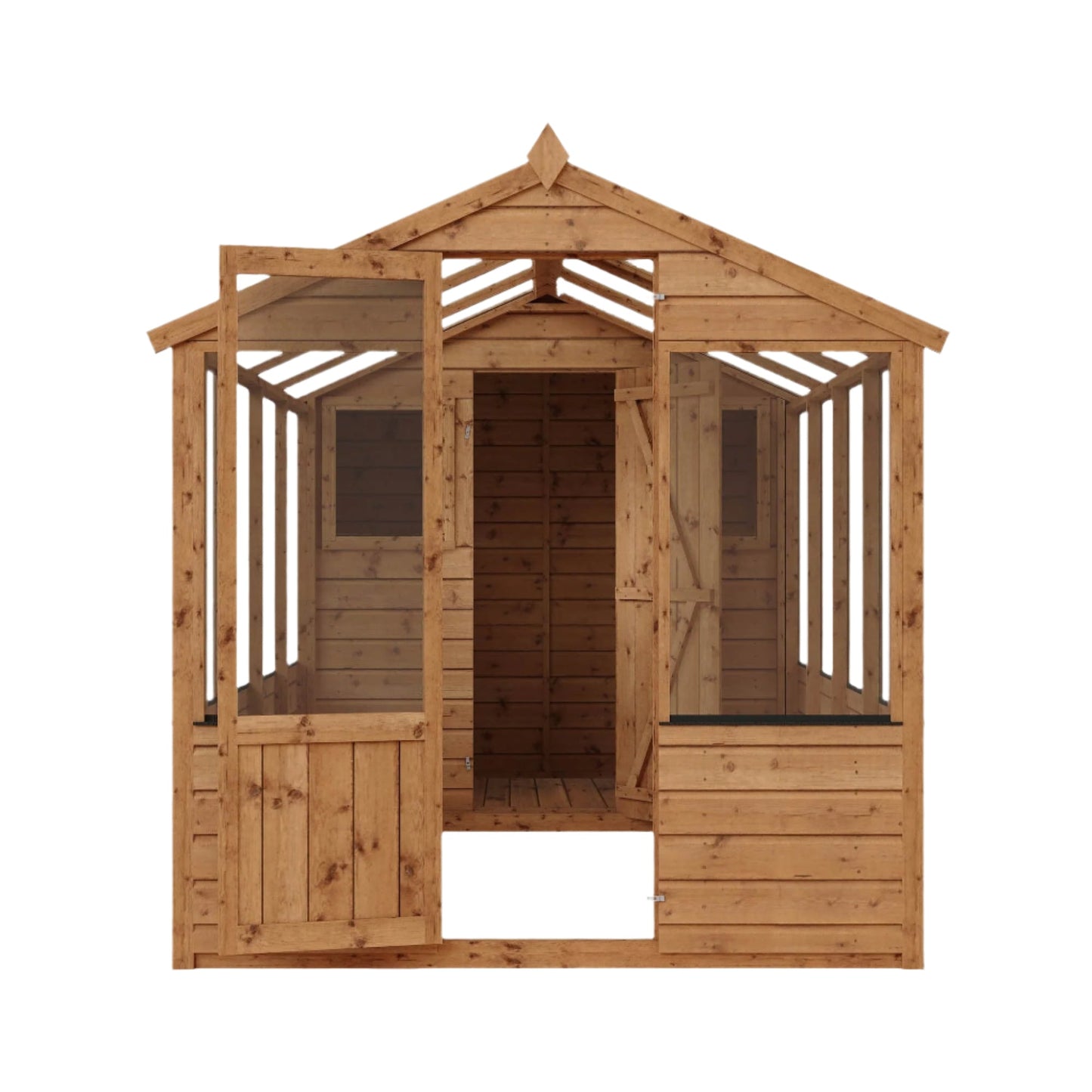 Mercia 12 x 6 Tongue and Groove Combi Greenhouse and Wooden Storage Shed