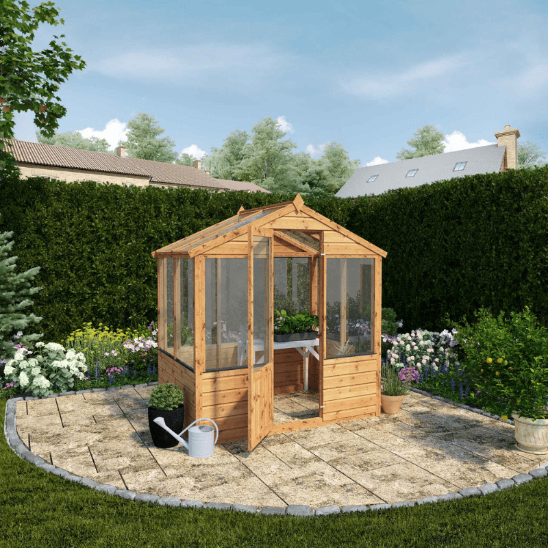 Mercia 6 x 4 Evesham Traditional Wooden Greenhouse