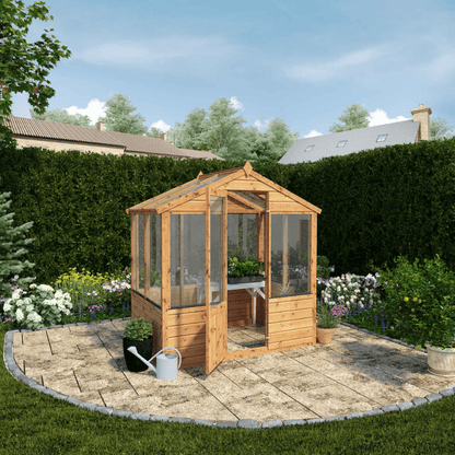 Mercia 6 x 4 Evesham Traditional Wooden Greenhouse