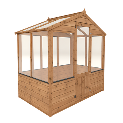 Mercia 6 x 4 Evesham Traditional Wooden Greenhouse