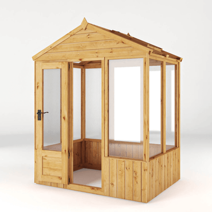 Mercia 6 x 4 Premium Woodsman Apex Glass Greenhouse