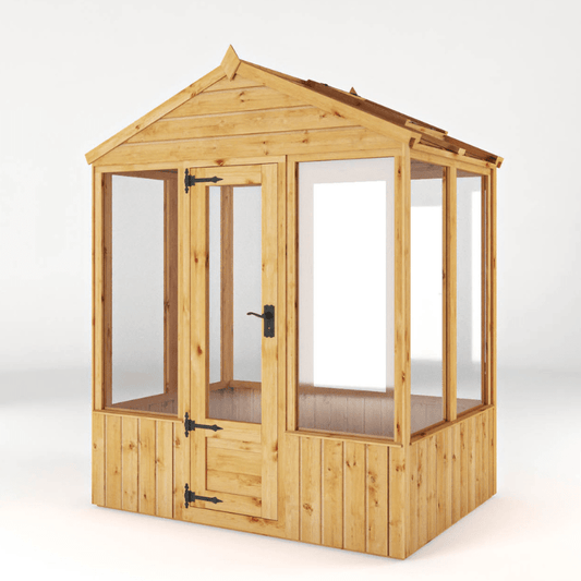 Mercia 6 x 4 Premium Woodsman Apex Glass Greenhouse