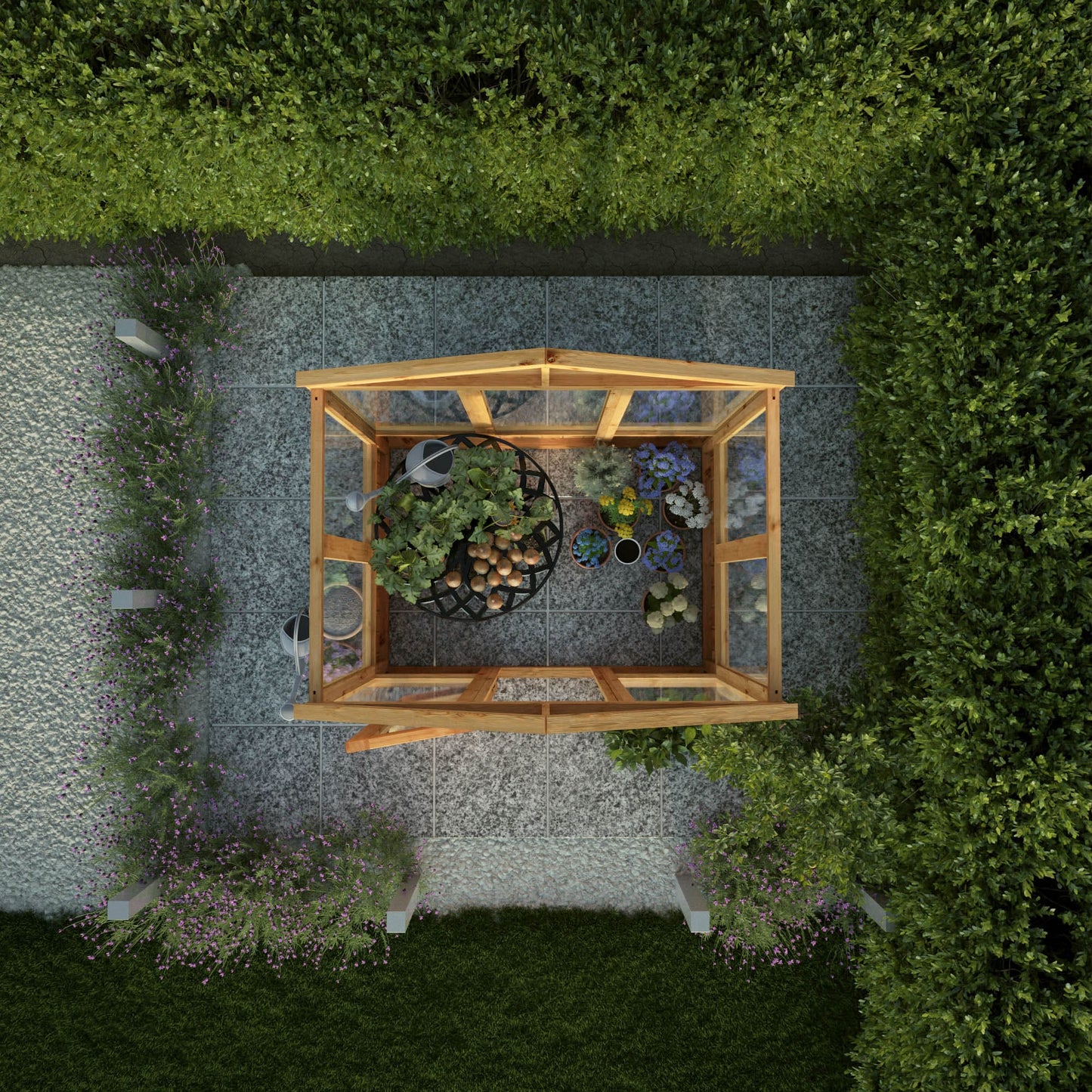 Mercia 6 x 4 Premium Woodsman Apex Glass Greenhouse