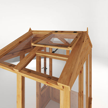 Mercia 6 x 4 Premium Woodsman Apex Glass Greenhouse
