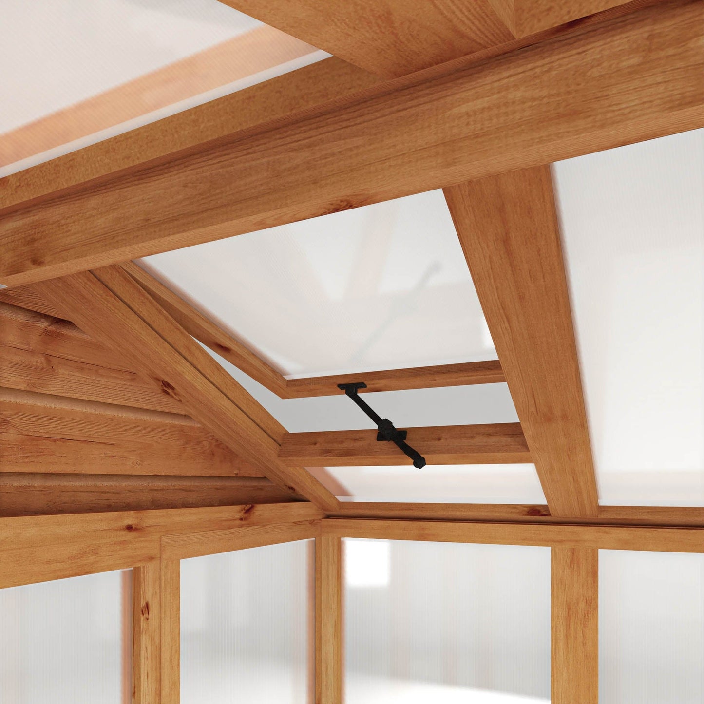 Mercia 6 x 4 Premium Woodsman Apex Polycarbonate Greenhouse