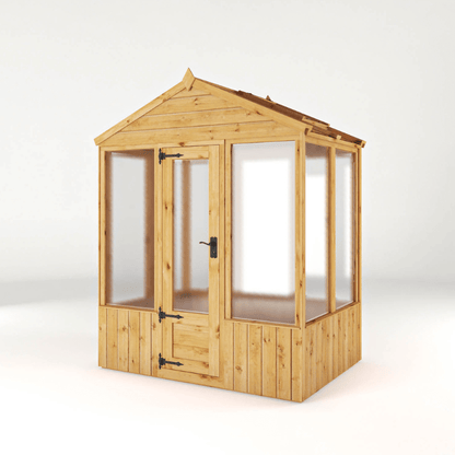 Mercia 6 x 4 Premium Woodsman Apex Polycarbonate Greenhouse